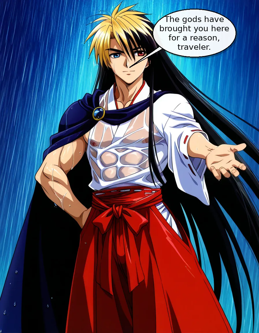 Panel 2 - The Shrine Maiden's Forbidden Blessing