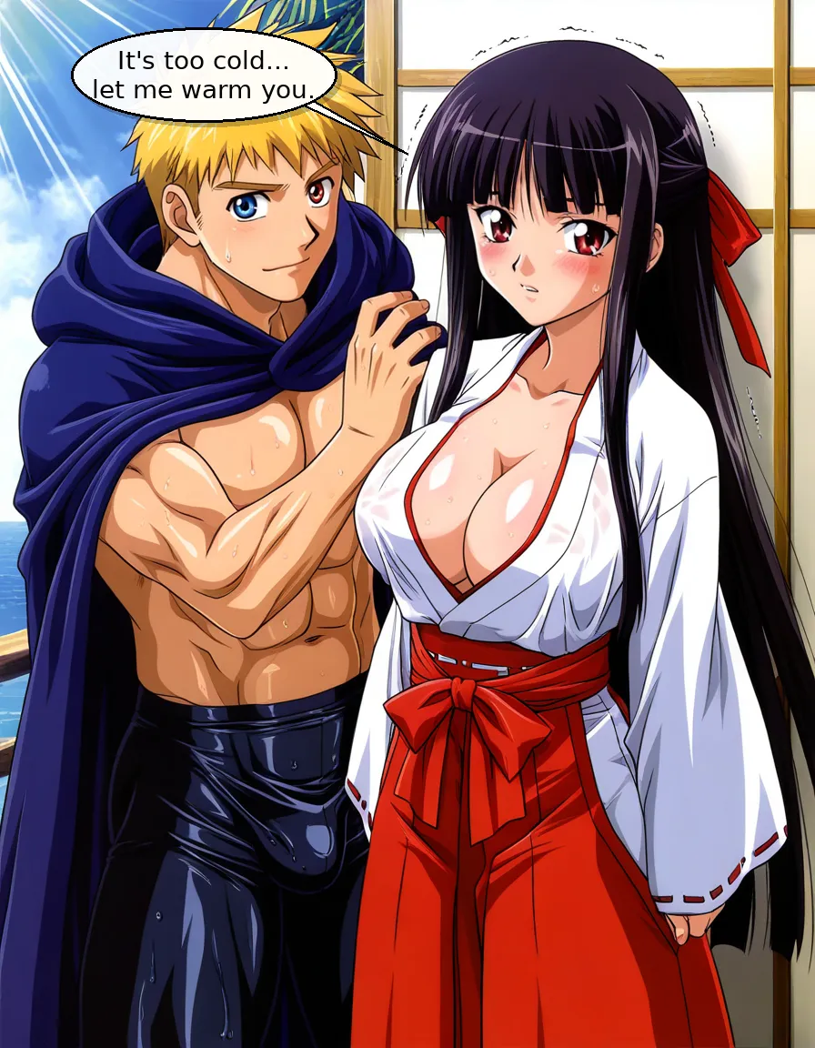 Panel 3 - The Shrine Maiden's Forbidden Blessing