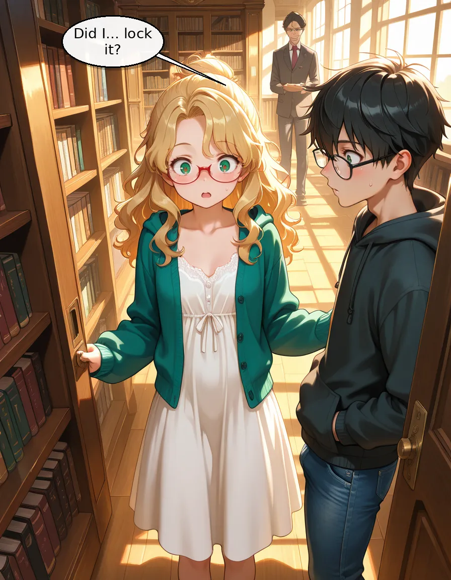 Panel 1 - Silent Library Secrets